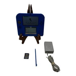 Nintendo 2DS Launch Edition BLACK & BLUE System, SD Card, Stylus, Charger